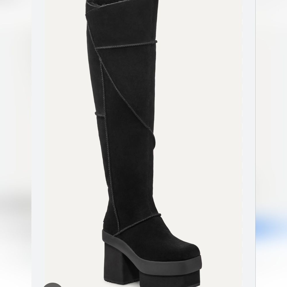 Ugg New Heights Platform XTra Boots- Black - Picture 10 of 16
